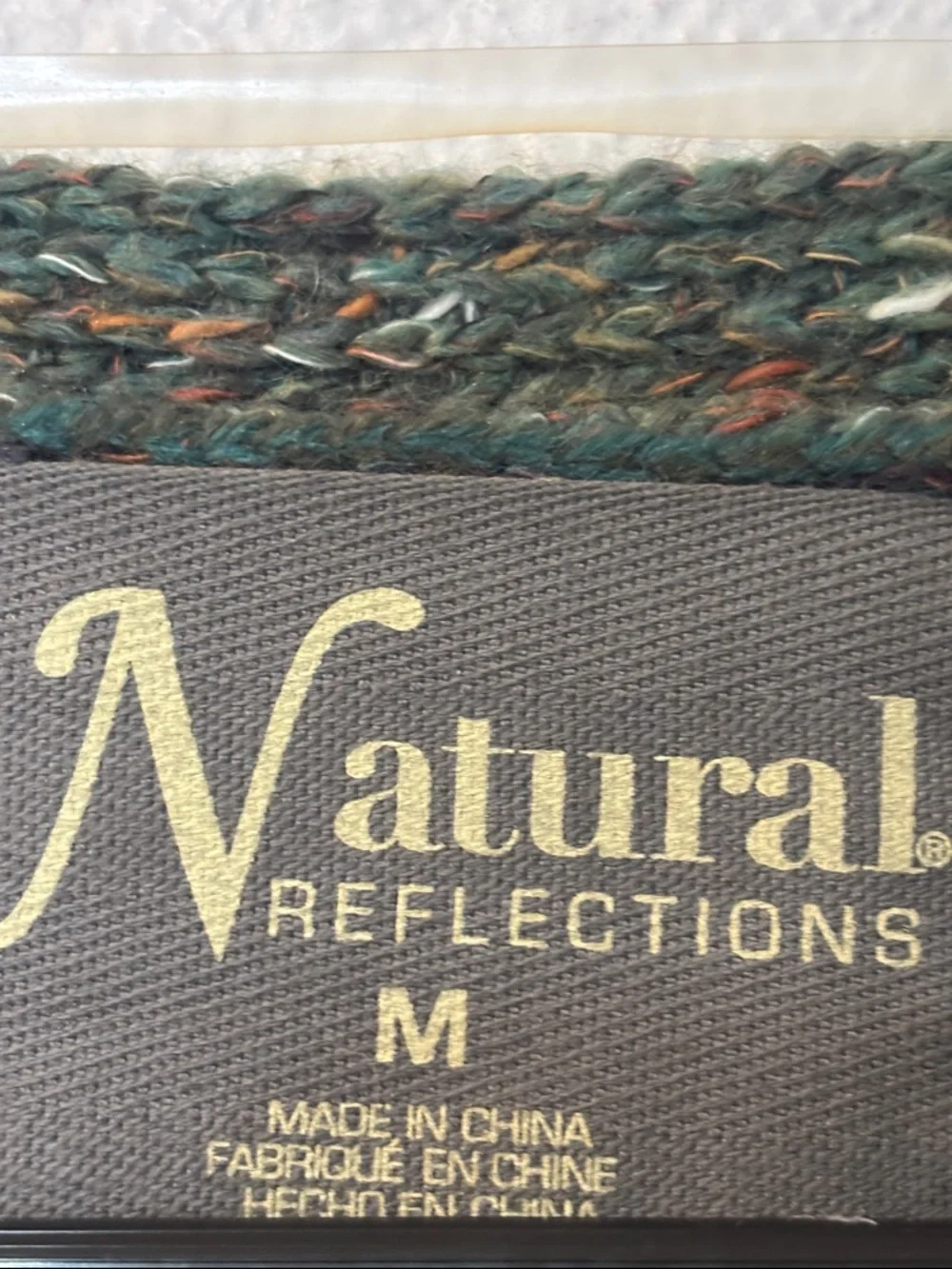 NATURAL Reflections Multi-Tone Green and Brown Open Cardigan - Picture 3 of 5